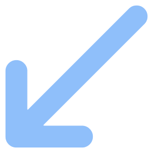 Diagonal Line Arrow Bottom Left Icon from Core Flat Set