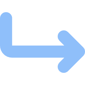 Line Arrow Bend Down Right  Icon from Core Flat Set