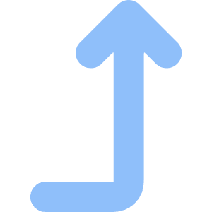 Line Arrow Bend Right Up 2 Icon from Core Flat Set
