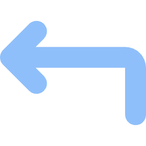 Line Arrow Bend Up Left Icon from Core Flat Set