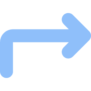 Line Arrow Bend Up Right Icon from Core Flat Set