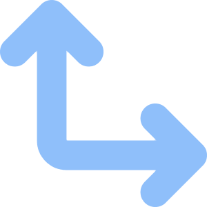 Line Arrow Bottom Left Corner Icon from Core Flat Set