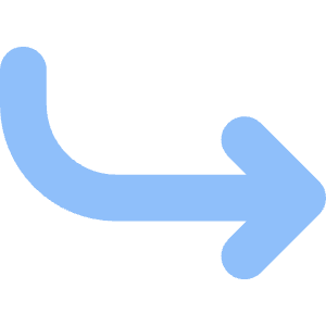 Line Arrow Curve Down Right Icon from Core Flat Set