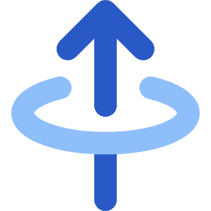 Line Arrow Elipse Up Icon from Core Flat Set