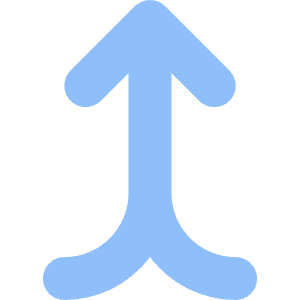 Line Arrow Merge Vertical Icon from Core Flat Set