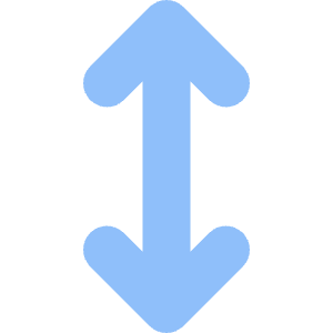 Line Arrow Vertical Icon from Core Flat Set