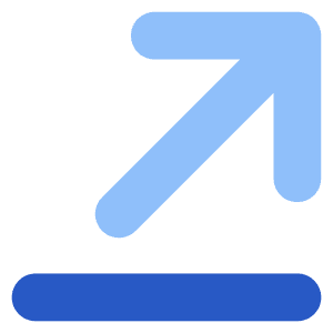 Line Arrow Diagonal Top Right Icon from Core Flat Set