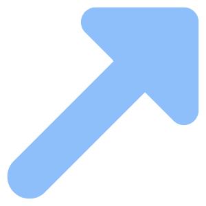 Diagonal Triangle Arrow Upper Right Icon from Core Flat Set