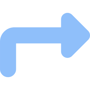 Triangle Arrow Bend Up Right Icon from Core Flat Set