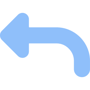 Triangle Arrow Curve Up Left Icon from Core Flat Set