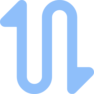 Triangle Arrow Curvy Up Down 2 Icon from Core Flat Set