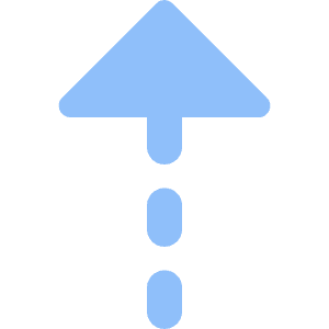 Triangle Arrow Dashed Warm Up Icon from Core Flat Set