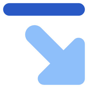 Triangle Arrow Diagonal Bottom Right Icon from Core Flat Set