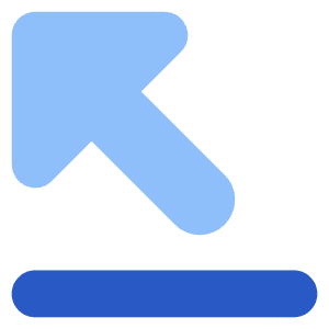 Triangle Arrow Diagonal Top Left Icon from Core Flat Set