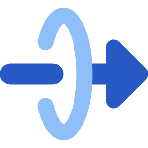 Triangle Arrow Elipse Right Icon from Core Flat Set