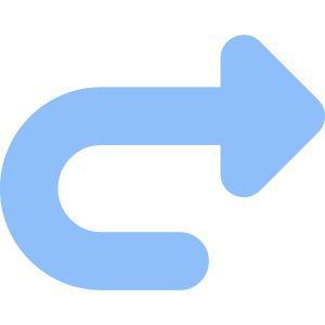 Triangle Arrow Turn Forward Icon from Core Flat Set