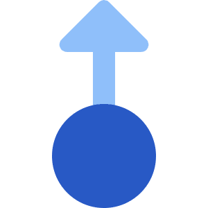 Triangle Arrows Swipe Up Alt Icon from Core Flat Set