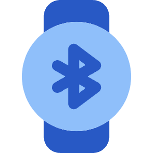 Watch Circle Bluetooth Icon from Core Flat Set