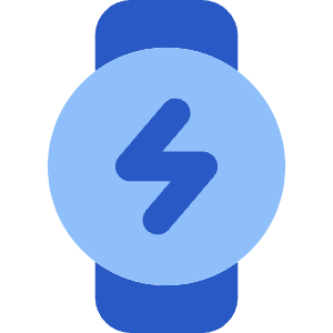 Watch Circle Charging Icon from Core Flat Set
