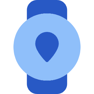 Watch Circle Location Icon from Core Flat Set