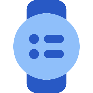 Watch Circle Menu Icon from Core Flat Set