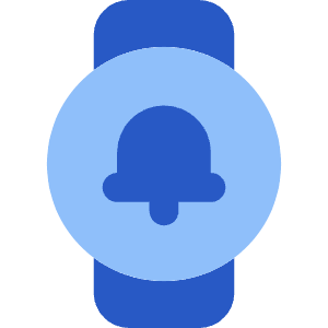 Watch Circle Notification Icon from Core Flat Set