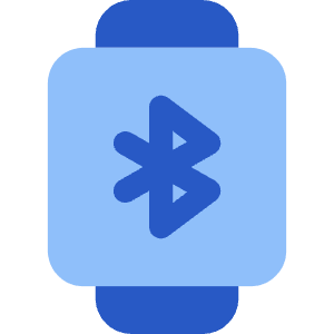 Watch Square Bluetooth Icon from Core Flat Set