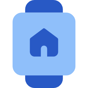 Watch Square Home Icon from Core Flat Set