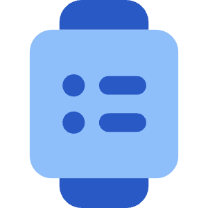 Watch Square Menu Icon from Core Flat Set