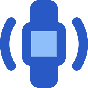 Watch Vibration Square Icon from Core Flat Set