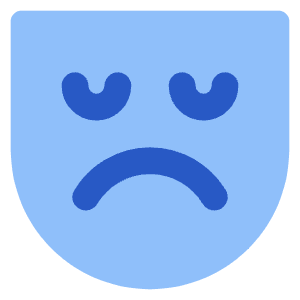 Sad Mask Icon from Core Flat Set