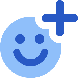 Smiley Add Reaction Icon from Core Flat Set