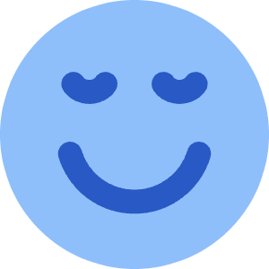 Smiley Calm Icon from Core Flat Set