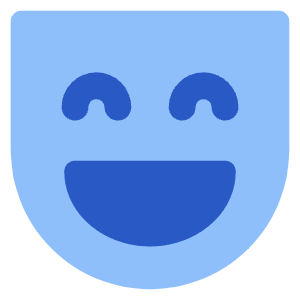 Smiley Face Laugh Icon from Core Flat Set