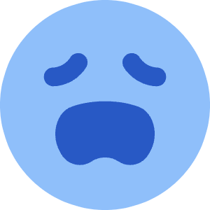 Smiley Frustrated Icon from Core Flat Set