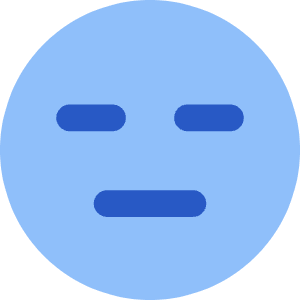 Smiley Indiferent Icon from Core Flat Set