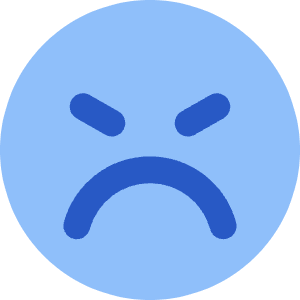 Smiley Mad Icon from Core Flat Set