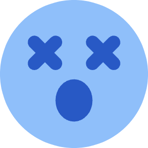 Smiley Shocked Icon from Core Flat Set
