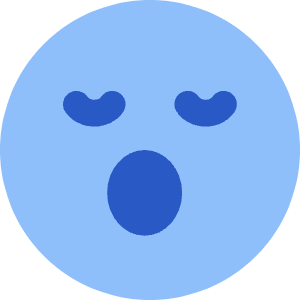 Smiley Sleepy Icon from Core Flat Set