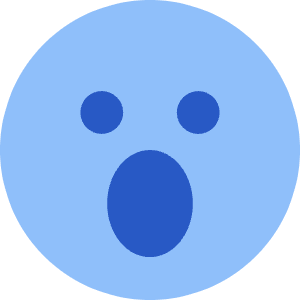 Smiley Surprised Icon from Core Flat Set