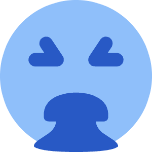 Smiley Throw Up Icon from Core Flat Set