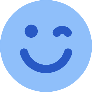 Smiley Wink Icon from Core Flat Set