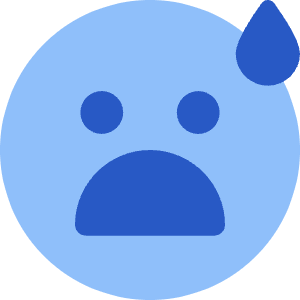 Smiley Worried Icon from Core Flat Set