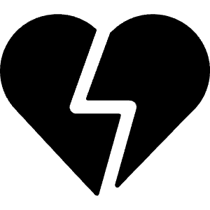 Love It Break Icon from Ultimate Bold - Free Set
