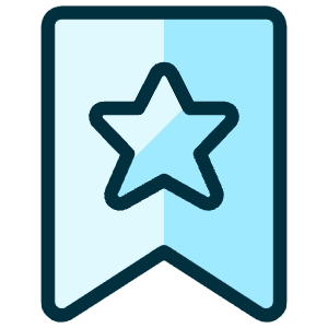Rating Star Ribbon Icon from Ultimate Duotone - Free Set