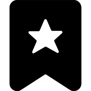 Rating Star Ribbon Icon from Ultimate Bold - Free Set