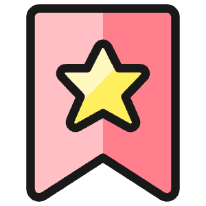 Rating Star Ribbon Icon from Ultimate Colors - Free Set