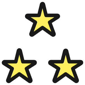 Rating Star Three Icon from Ultimate Colors - Free Set