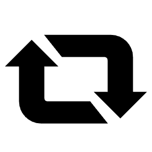 Retweet Logo Icon from Logos Solid - Free Set