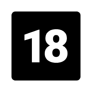 18 Up Rating Fill Icon from Outlined Fill - Material Pro Free Set